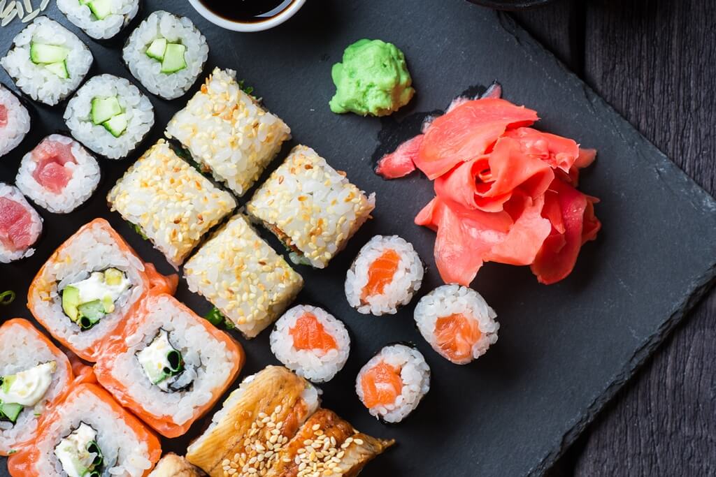 Sushi op de uitvaart